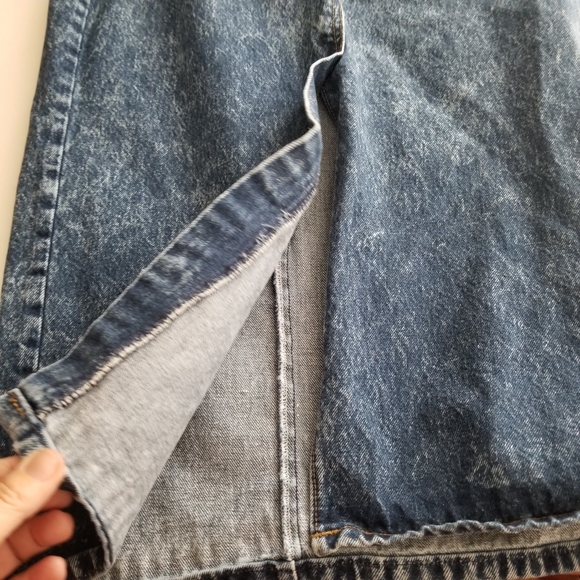 Vintage Levi’s Denim Midi Skirt Made in USA High Rise Size 9 - Picture 5 of 9
